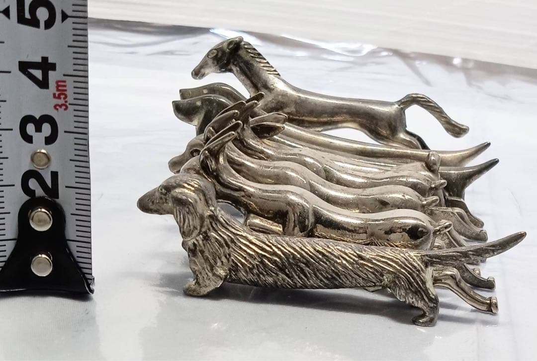 箸置き 馬 犬 兎 カンガルー アンティーク8点 インテリア 置物