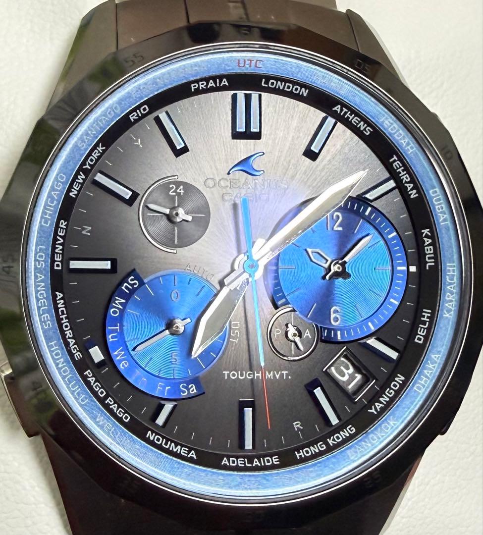 OCW-S2400E-1AJF 新品バックル中留交換済 箱 取説 予備コマ付属