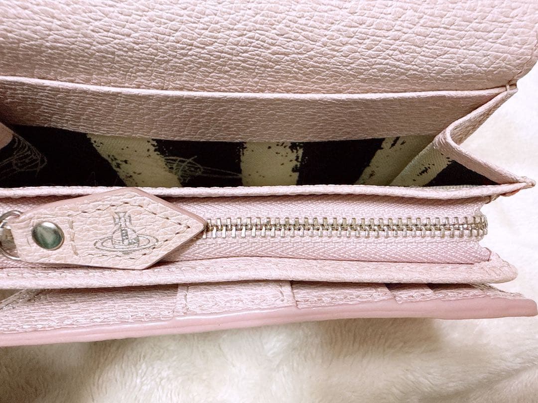 ヴィヴィアンウエストウッド 二つ折り財布 ミニウォレット ピンク