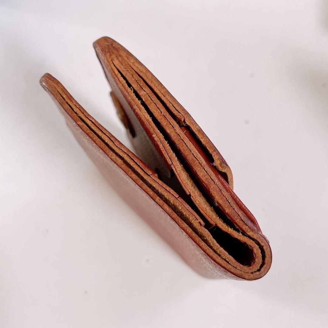 C*a様 イルビゾンテ ブラウンレザー二つ折り財布