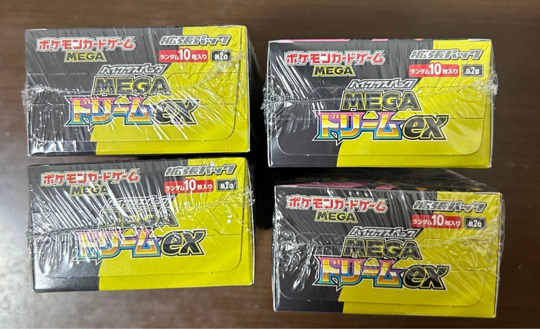 【シュリンク付き】ポケモンカードゲーム メガドリームex 4BOX