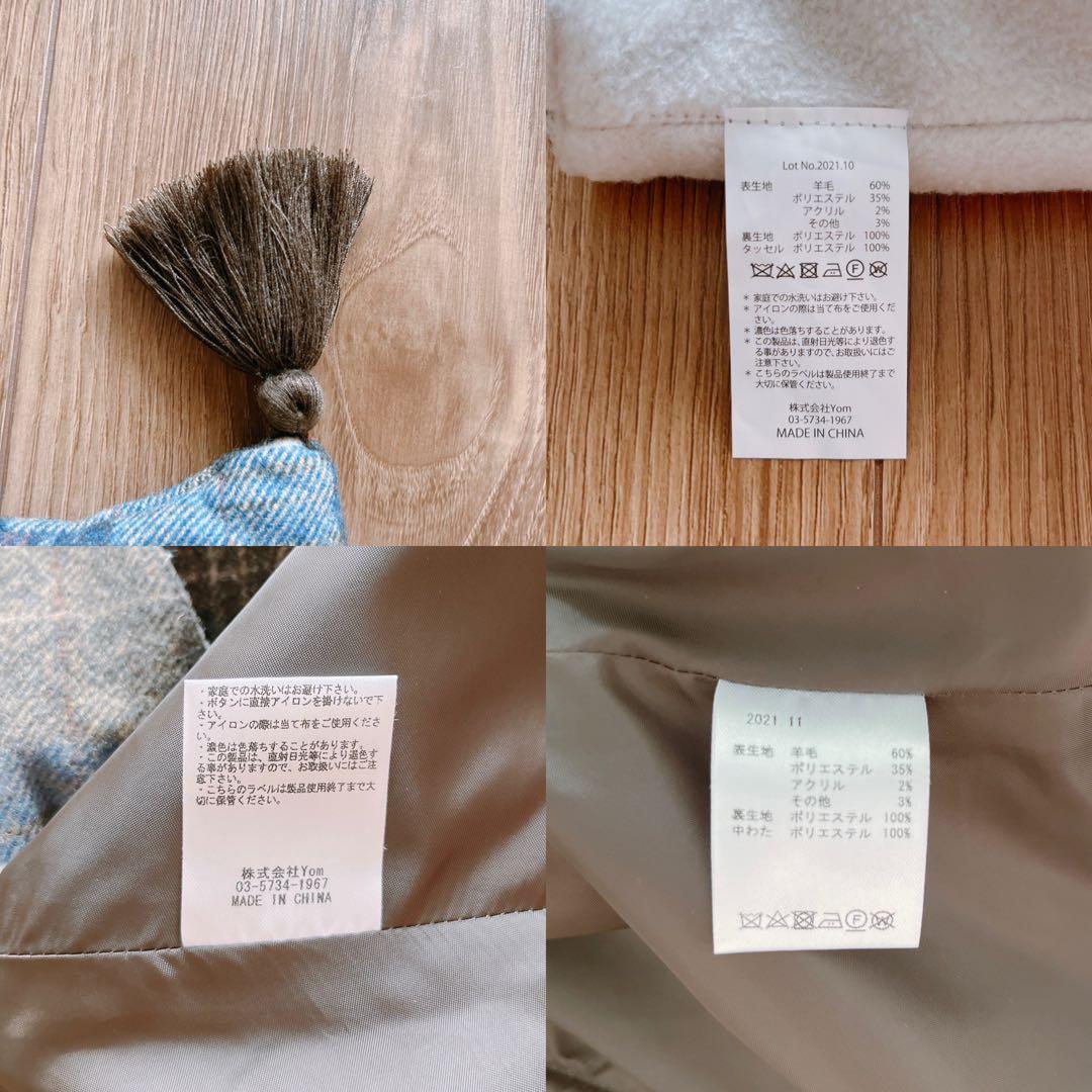 【メルカリ市限定価格】MARLMARL ポンチョ コート ホリデー限定チェック柄