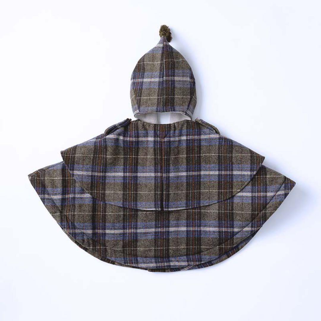 【メルカリ市限定価格】MARLMARL ポンチョ コート ホリデー限定チェック柄