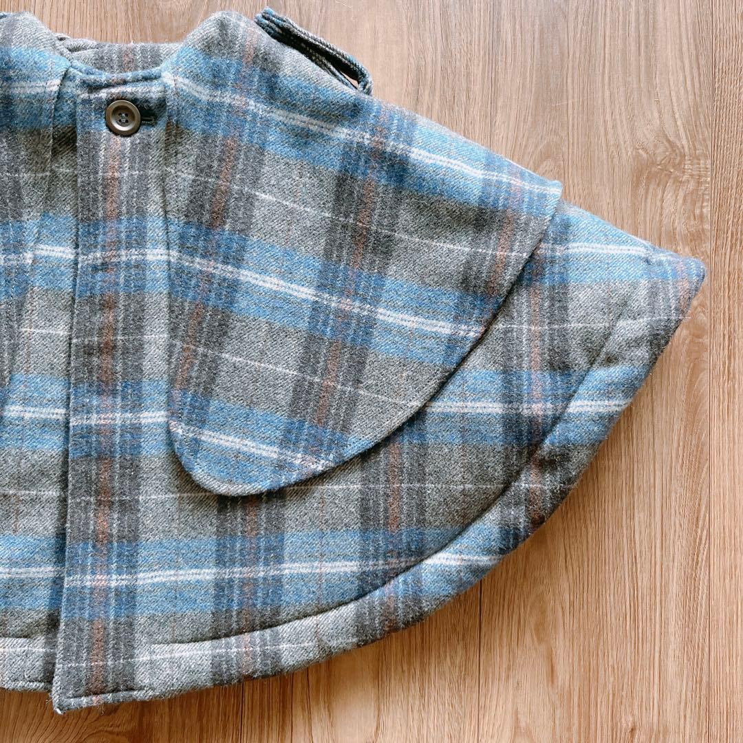 【メルカリ市限定価格】MARLMARL ポンチョ コート ホリデー限定チェック柄