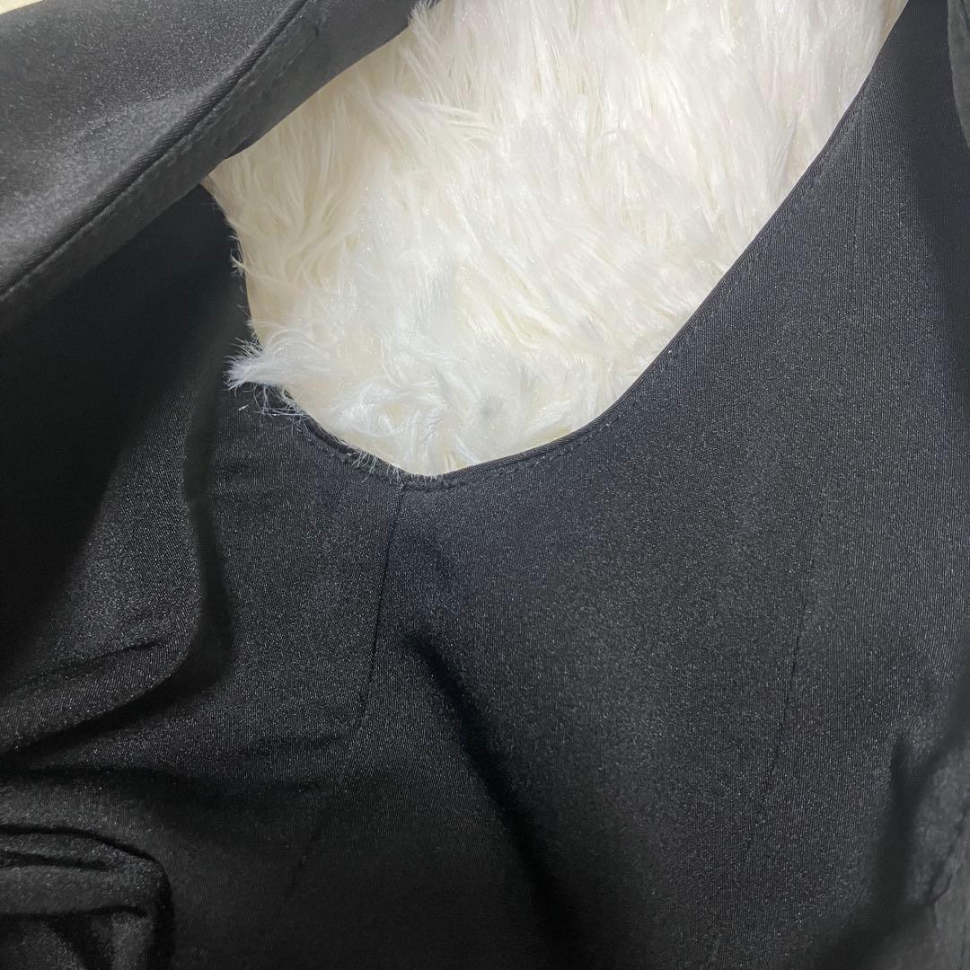 美品✨【SETTAN】パット入りAラインロングドレス　立体刺繍　結婚式　S