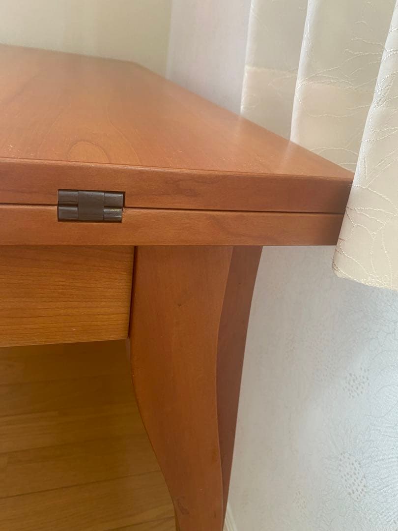 PORADA 木製ダイニングテーブル 伸縮機能付き