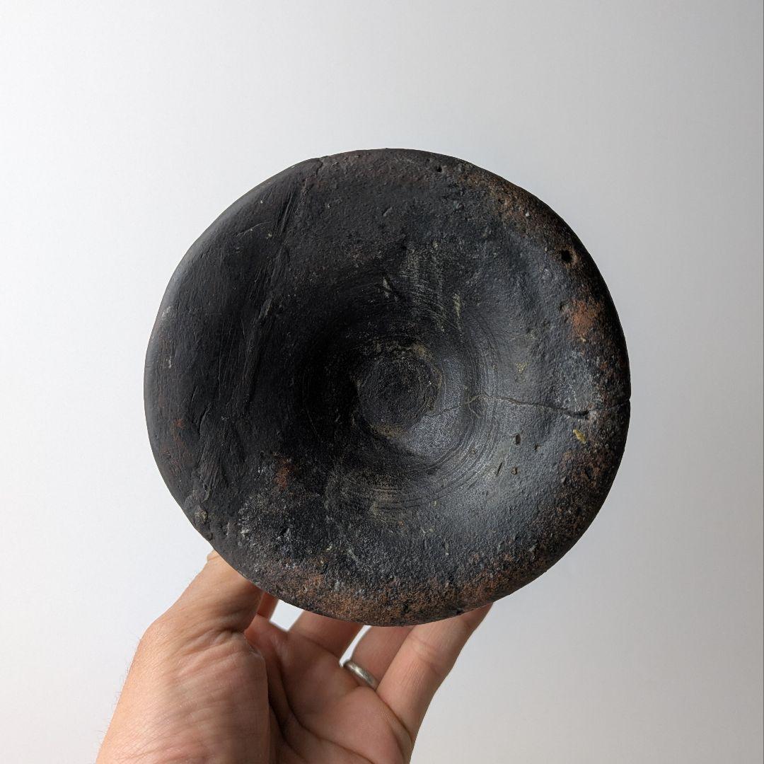 御陵碗 高杯 台付碗 黒色陶器 土師器 奈良時代 平安時代 骨董 古美術