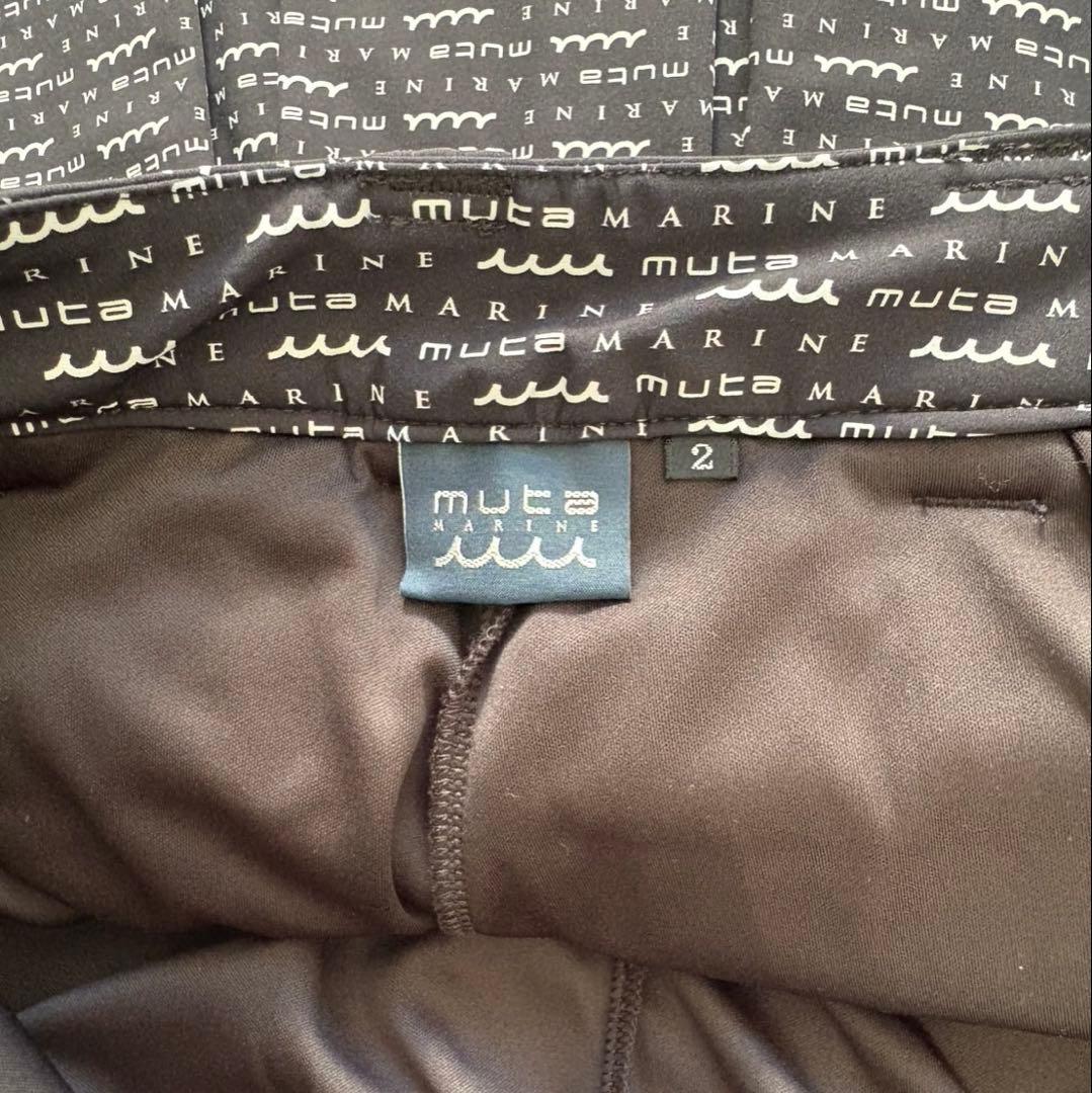 muta MARINE（ムータマリン）ロゴ総柄 スカート ゴルフ スポーツ 秋冬