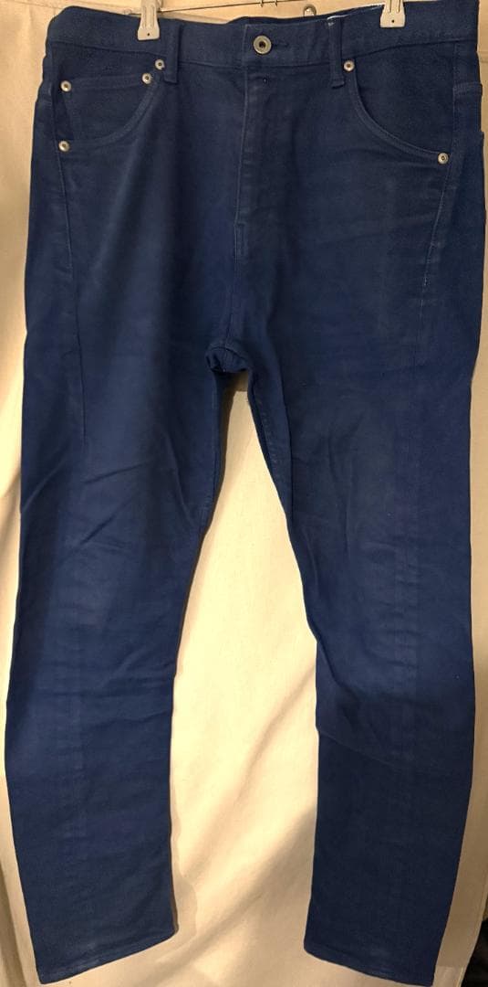 【美品】BACKLASH ストレッチコットン セミサルエルパンツ L ブルー