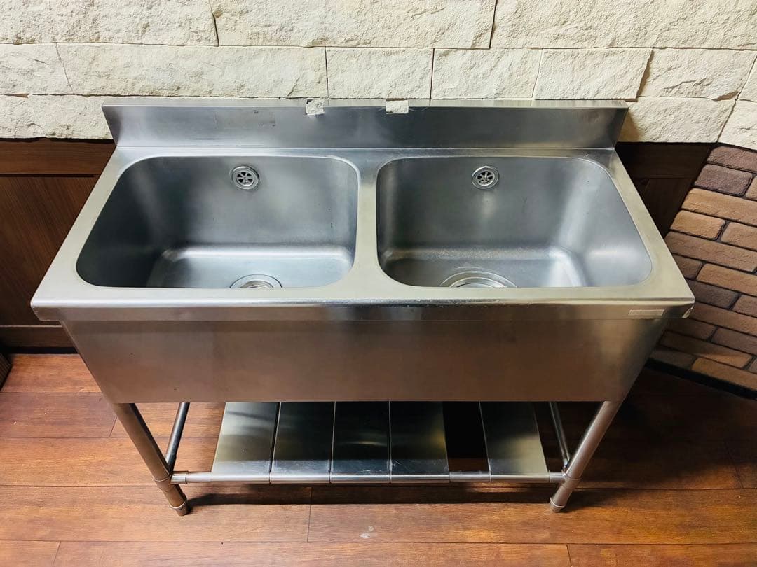 ★ 引取歓迎！クリナップ製 業務用 ステンレス二槽式シンク ★