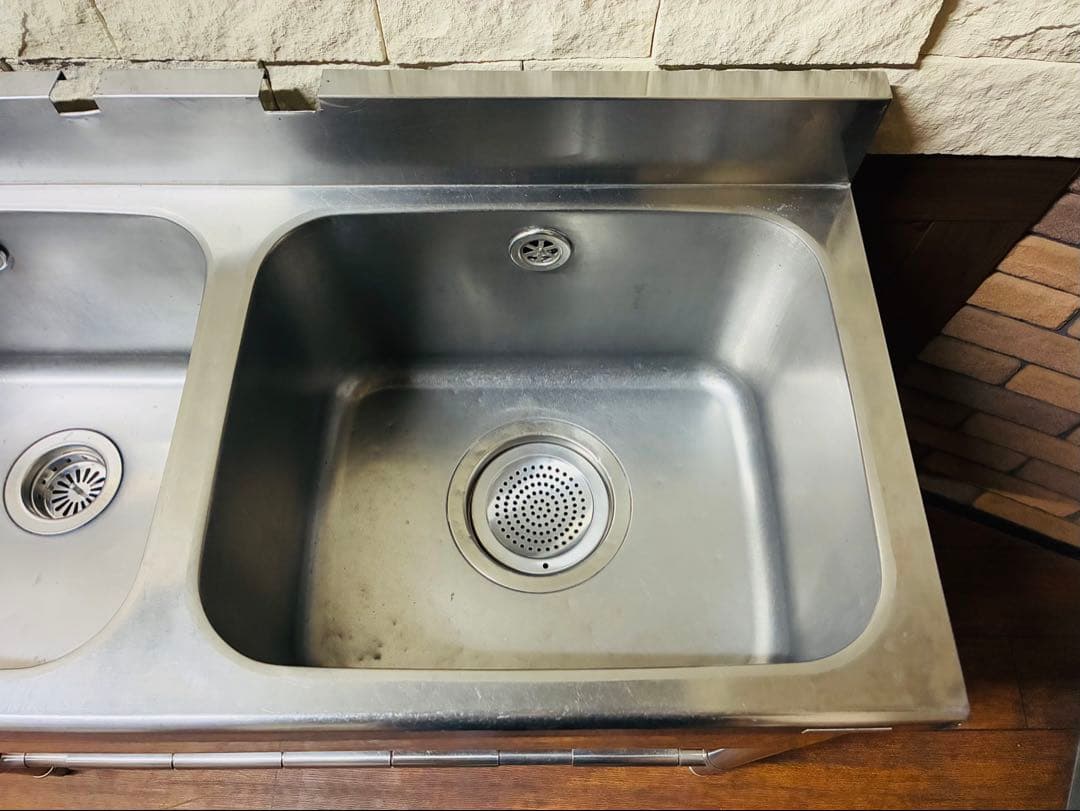 ★ 引取歓迎！クリナップ製 業務用 ステンレス二槽式シンク ★