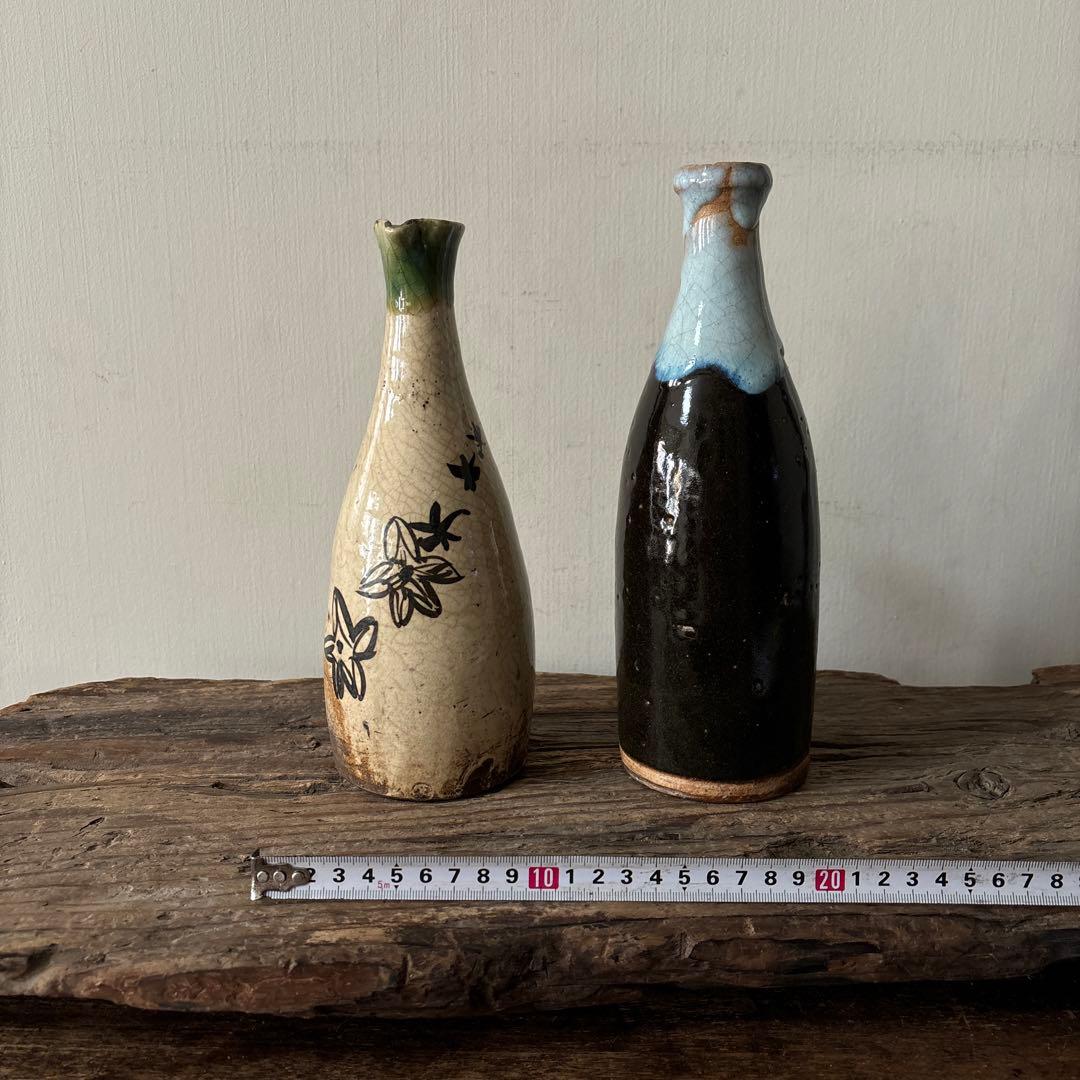 時代　織部　唐津　徳利　江戸時代　花入　アンティーク　古美術　骨董　検:李朝