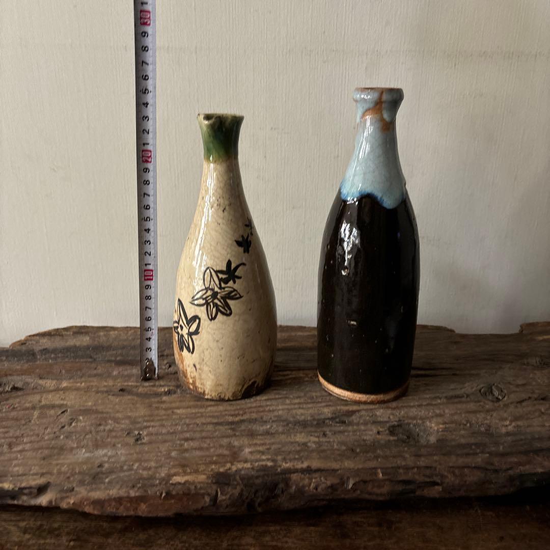 時代　織部　唐津　徳利　江戸時代　花入　アンティーク　古美術　骨董　検:李朝