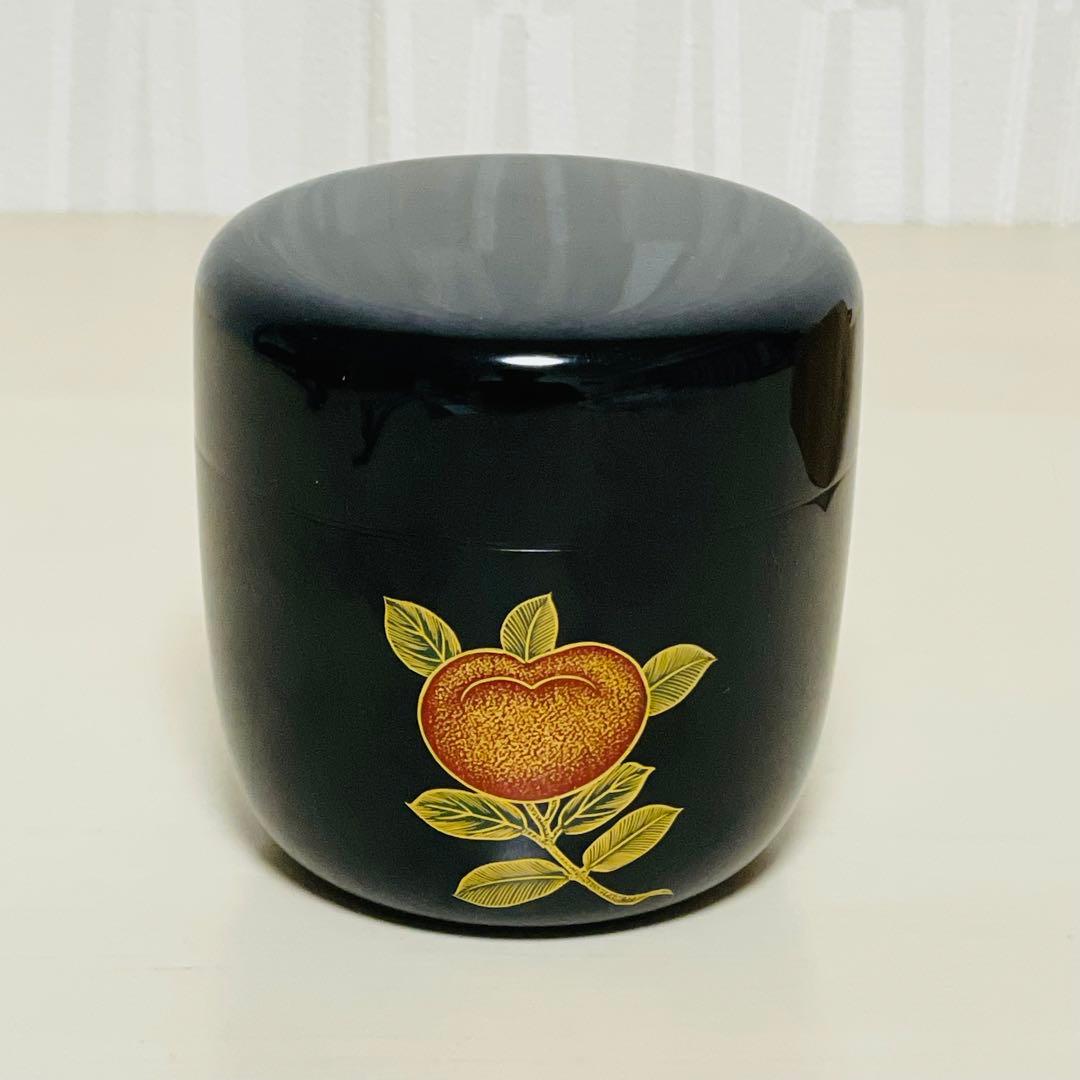 未使用 松井芳子 作 存清 たちばな 大棗 茶道具 共箱