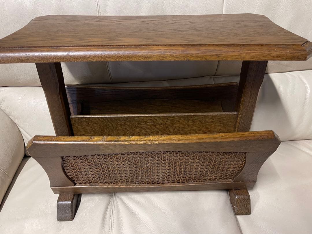 木製二段マガジンラック