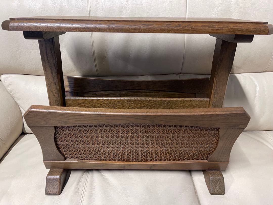 木製二段マガジンラック