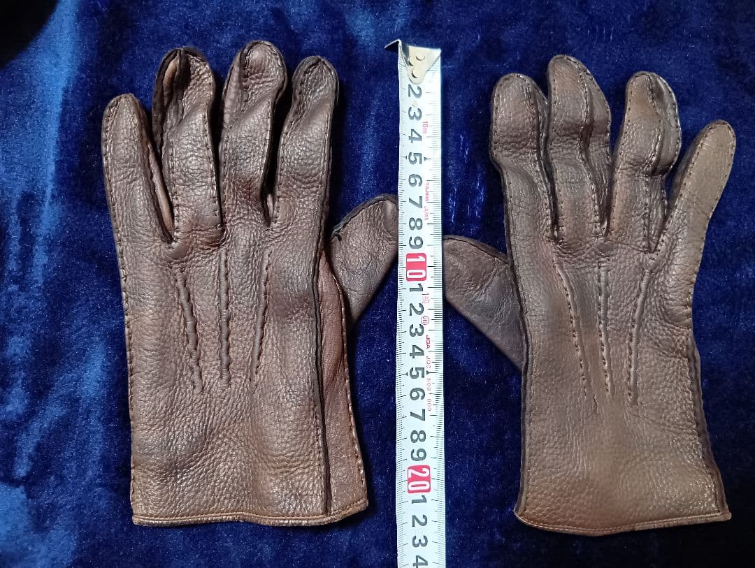 COMME des GARÇONS HOMMEレザー手袋 ブラウン