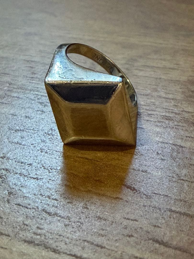 CELINE セリーヌ スクエア シルバーリング メンズ 58/18号