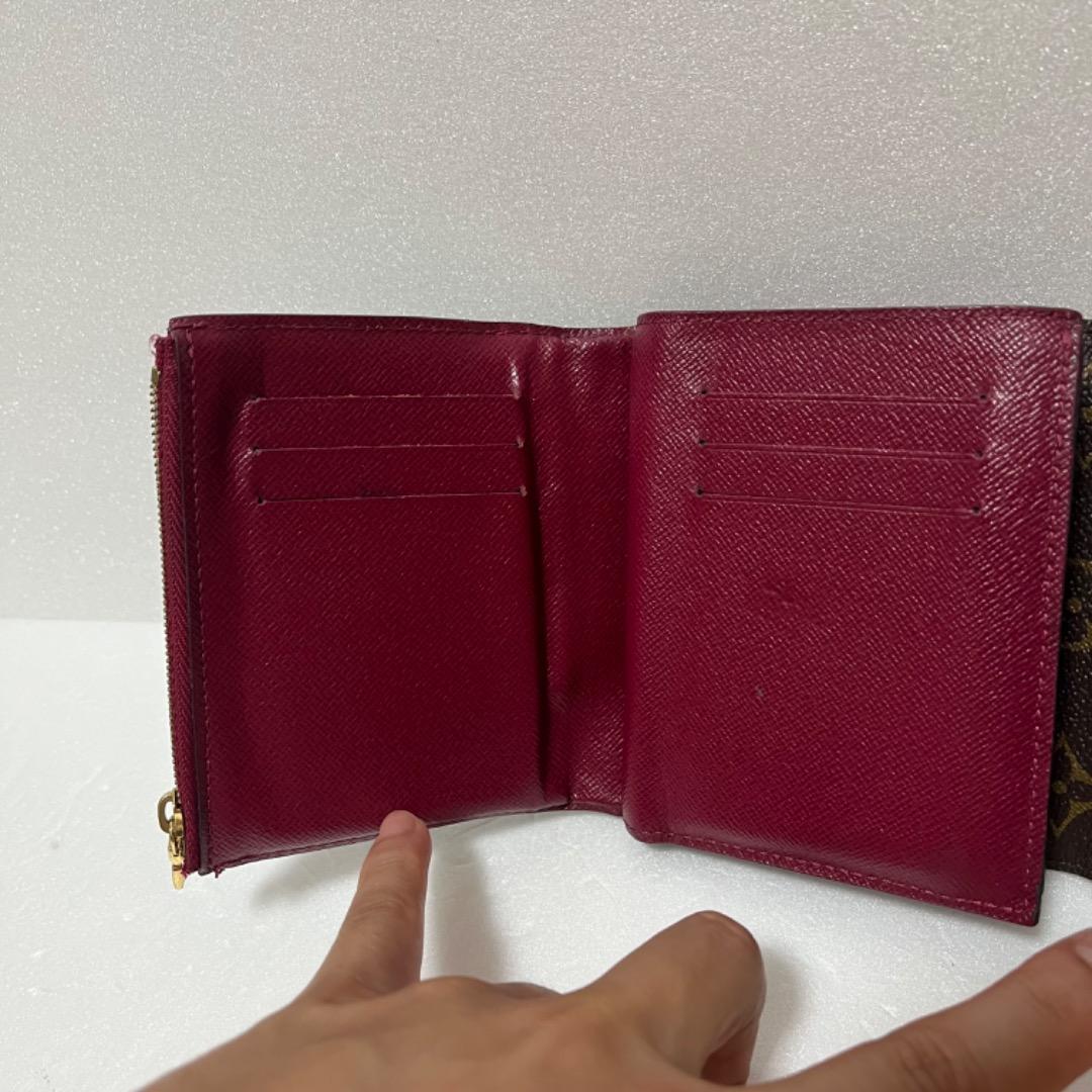 ルイヴィトン　モノグラム　財布　フューシャ　アリアンヌ　M62036