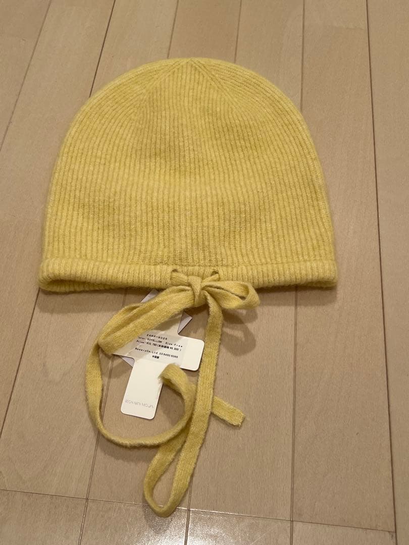 最終価格　rosarymoon ビーニー　イエロー　新品タグ付き