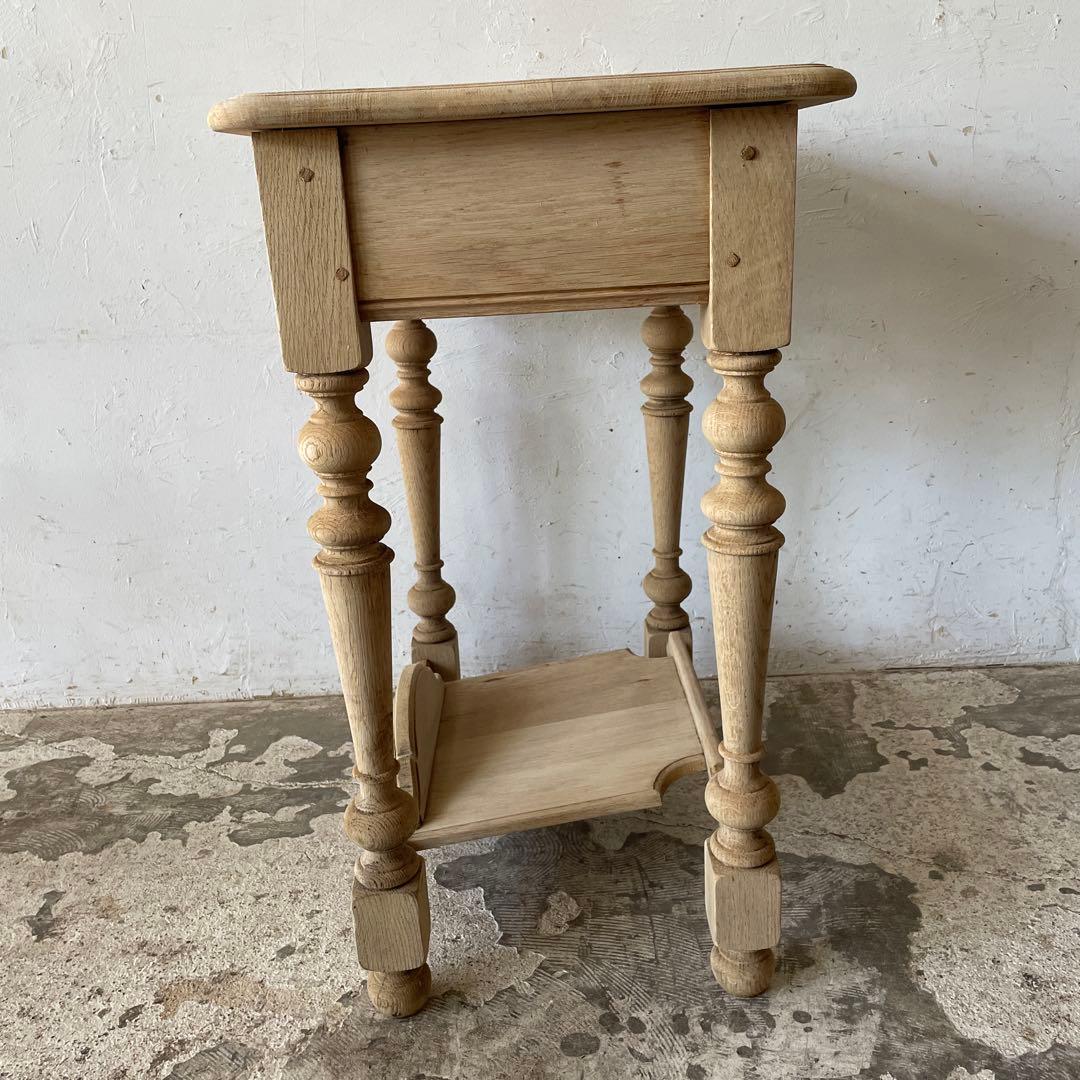 ビンテージ ドロワーサイドテーブル ドロワーハイテーブル　化粧台　剥離