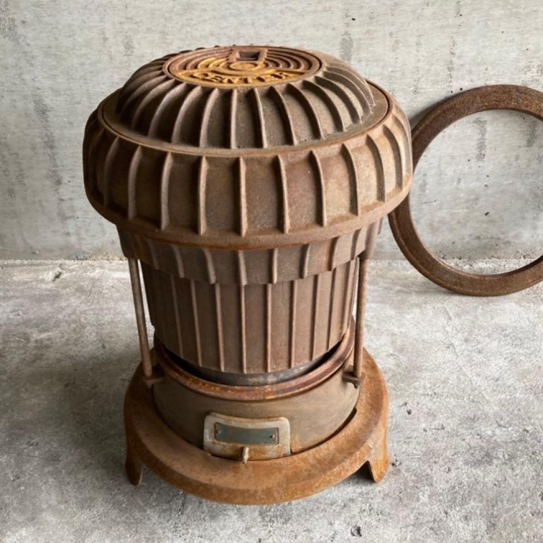 CENTER 薪ストーブ ダルマ 鋳物 鉄製 シャビー レトロ ヴィンテージ