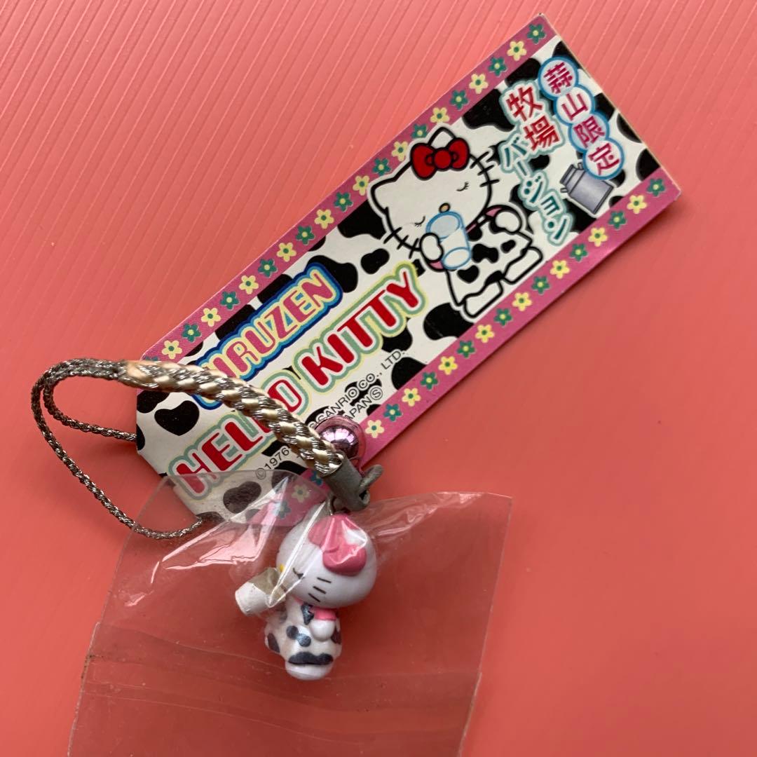 【激レア】ハローキティ ご当地キティ 蒜山限定2006年 牧場バージョン 根付け