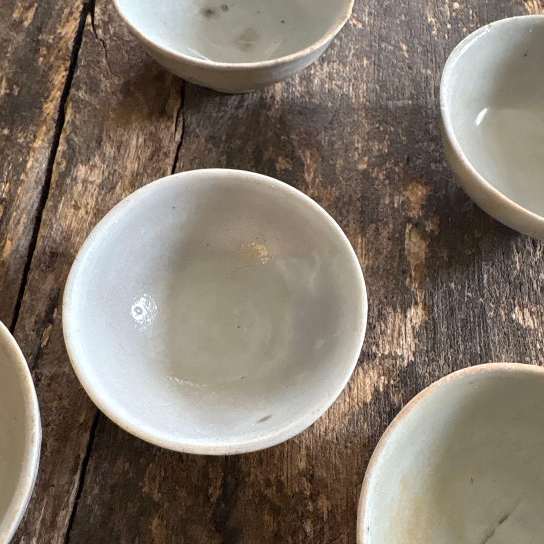 白磁　盃 8点