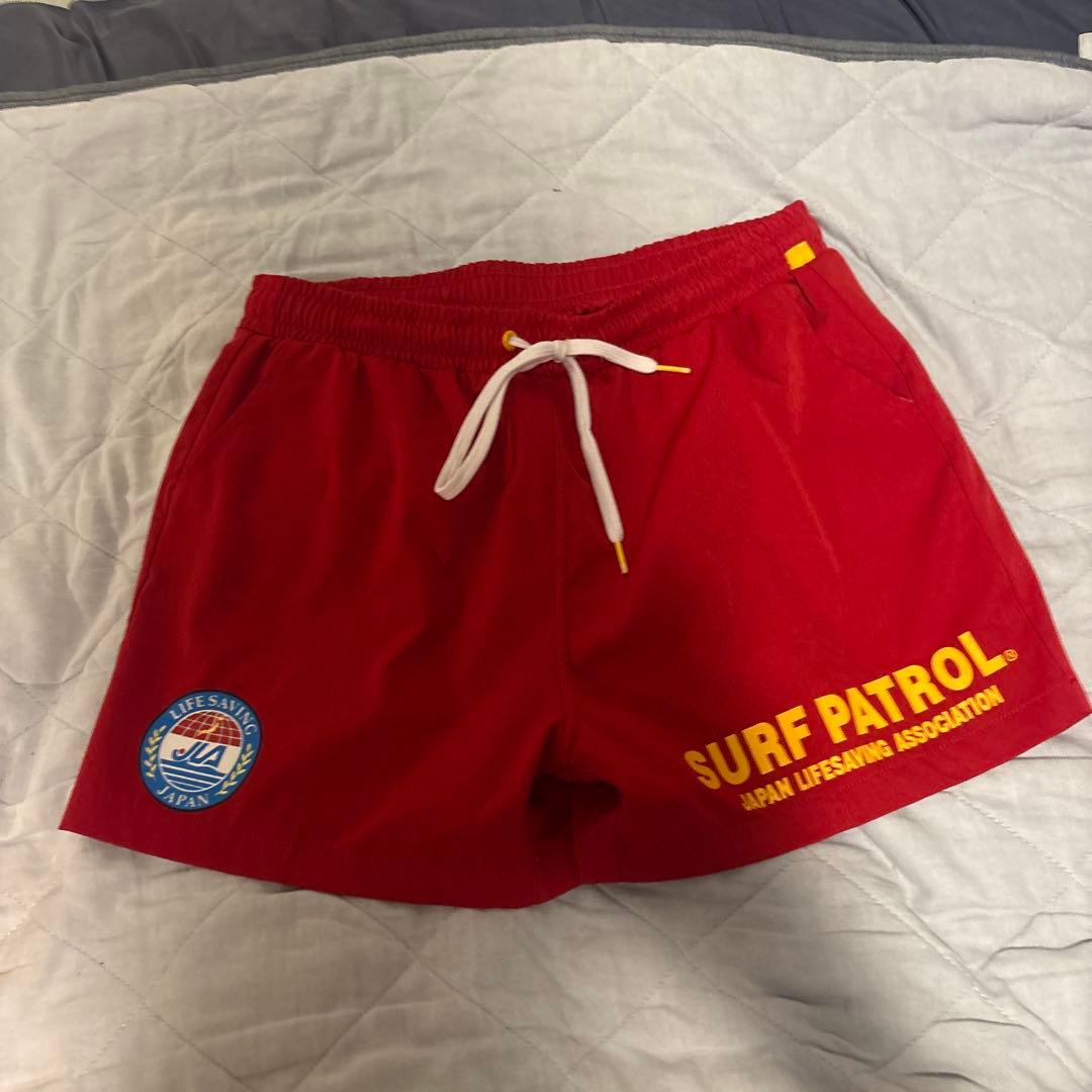 SURF PATROL ラッシュガード 赤/黄と短パンセット