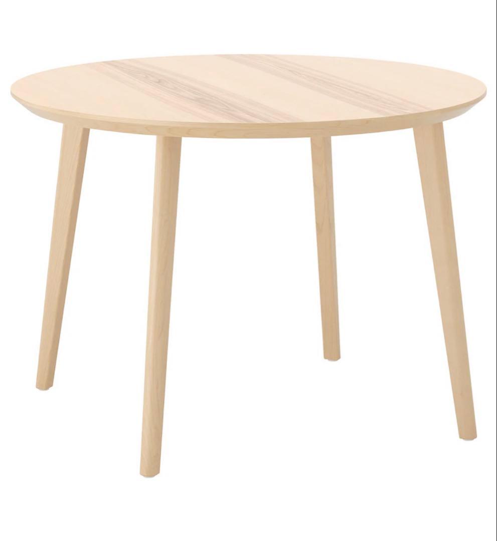 【送料込み】 IKEA リーサボー LISABO 丸テーブル 直径105cm