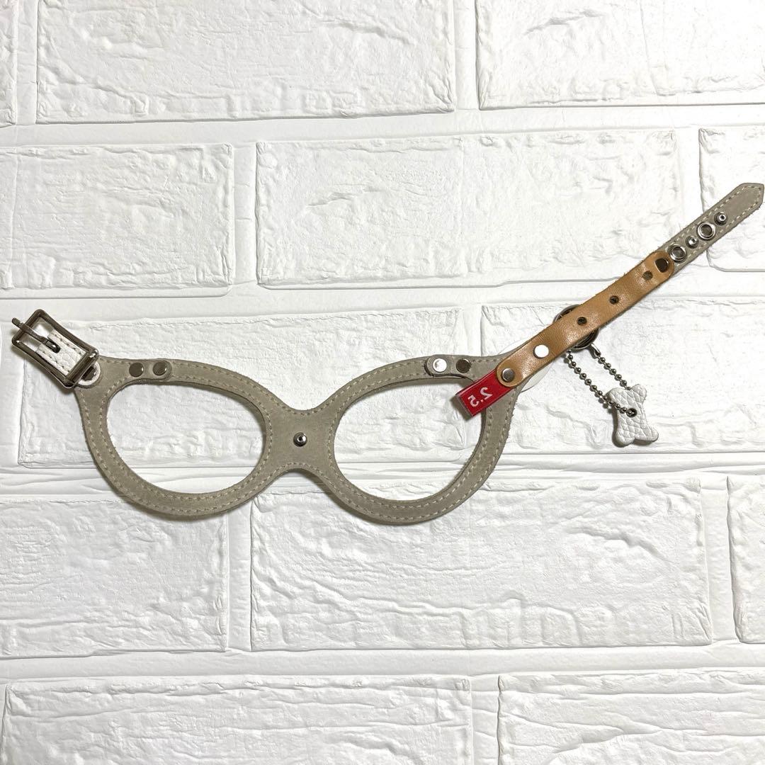 バディベルト2.5号　オールレザー　スワロフスキー6個　ハーネス　BBベルト　犬