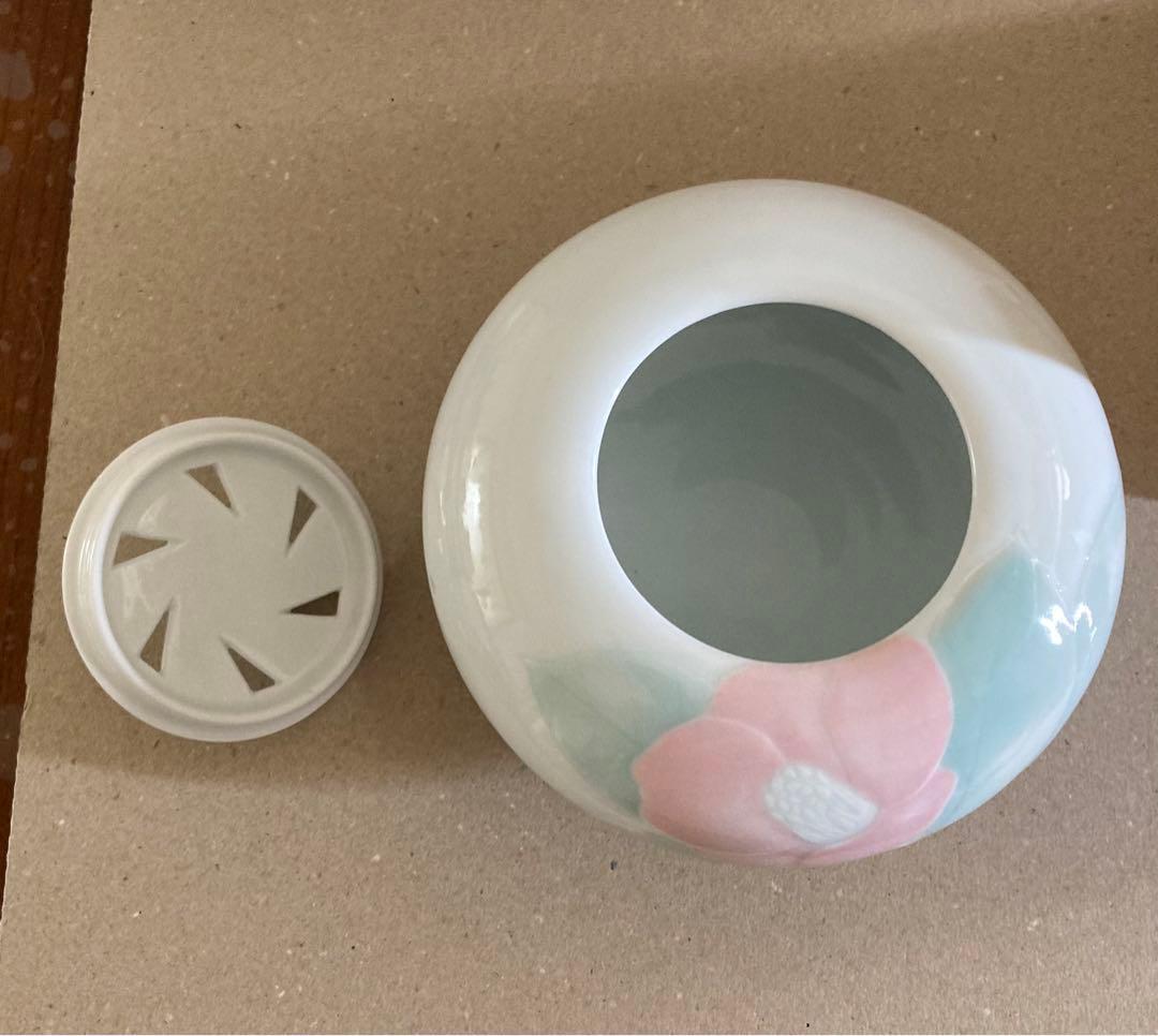 香炉 丸山輝悦作 『椿文香炉』 桐箱入り