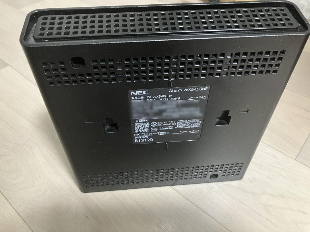 NEC Aterm PA-WX5400HP Wi-Fi6 無線LANルーター