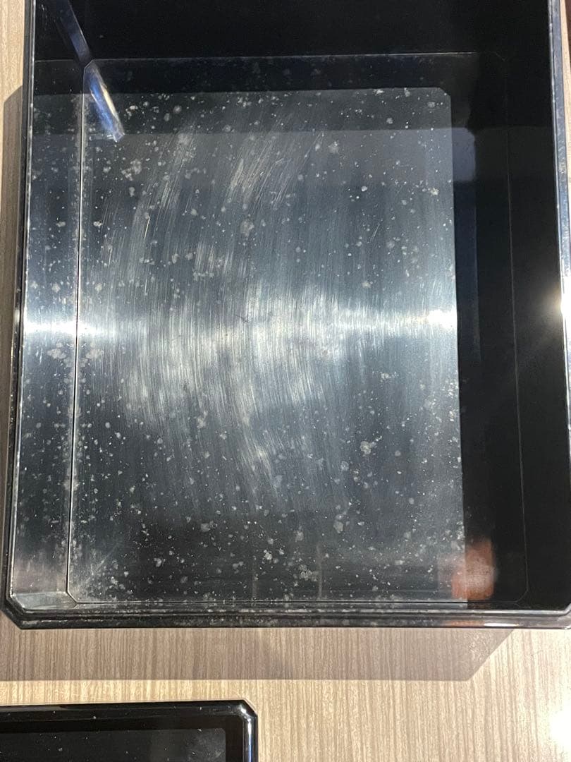 漆塗り　蒟醤の文箱