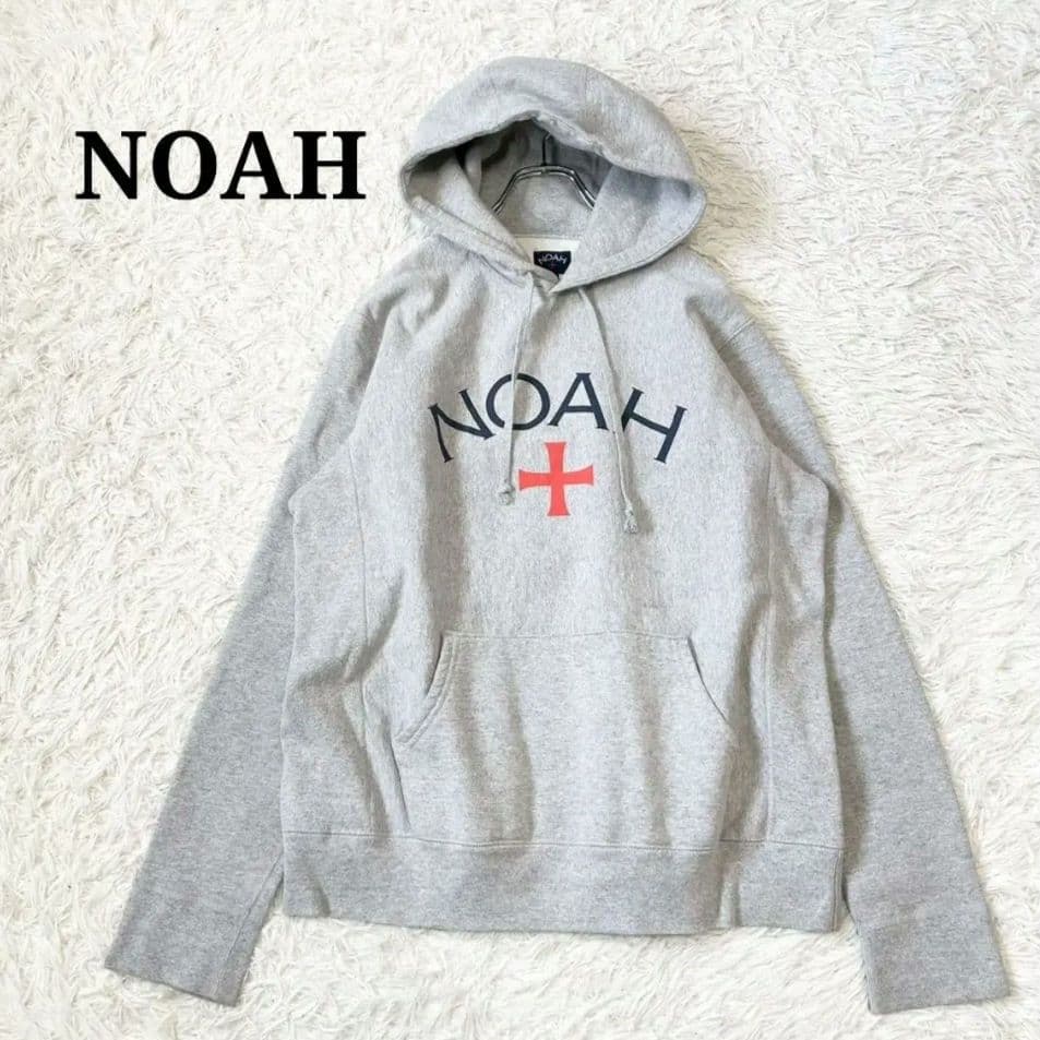 NOAH　ノア　パーカー　カナダ製　ロゴ　プリント　スウェット　大きいサイズ