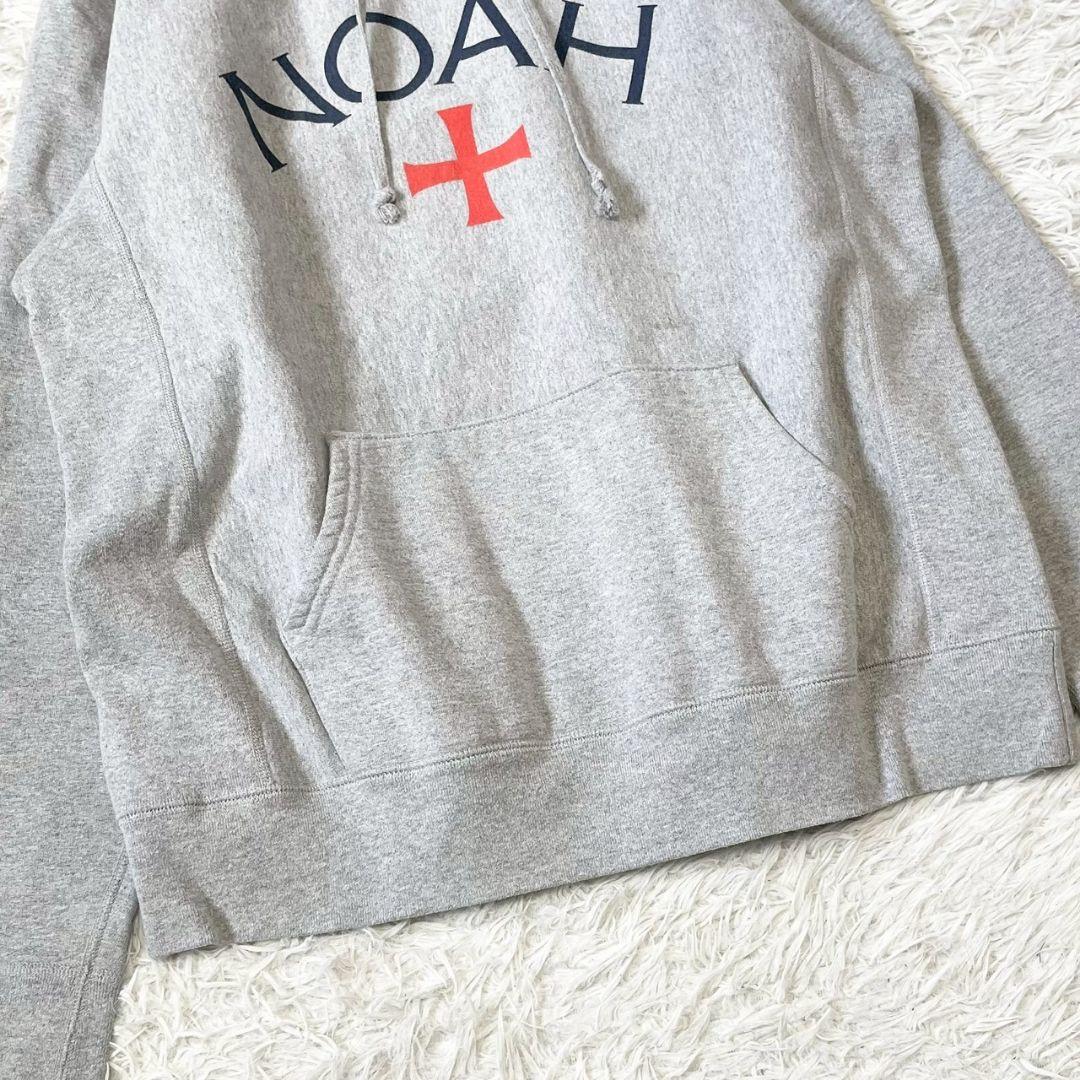 NOAH　ノア　パーカー　カナダ製　ロゴ　プリント　スウェット　大きいサイズ