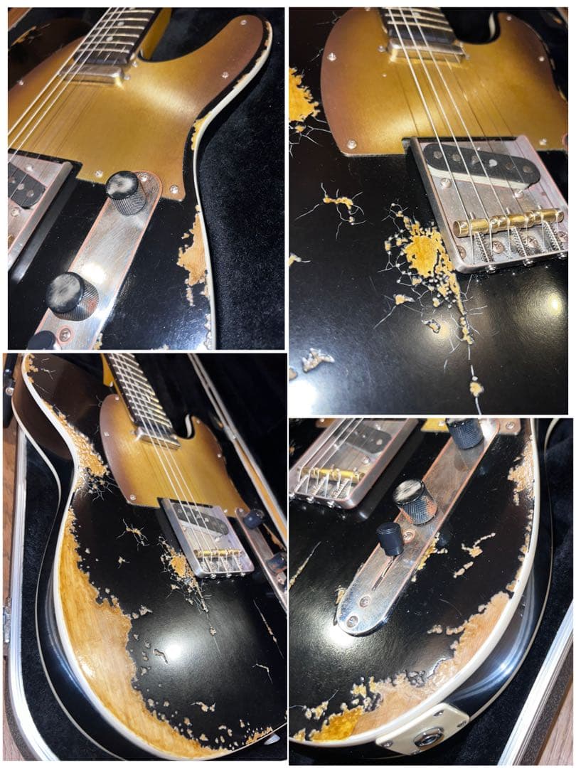 ハードレリックテレキャスタータイプ/ダブルバインディング/アルニコPU