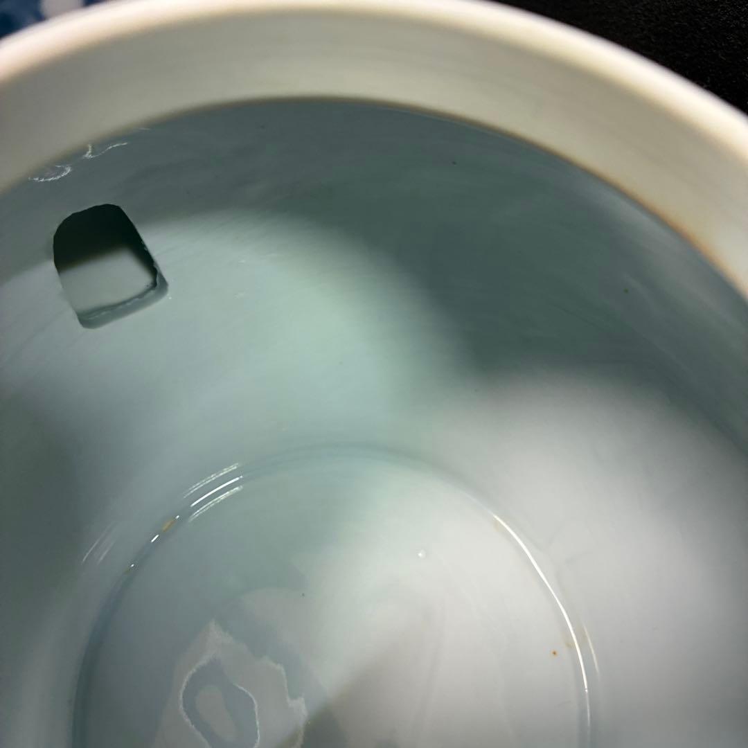 源右衛門窯　希少　赤絵更紗唐花紋