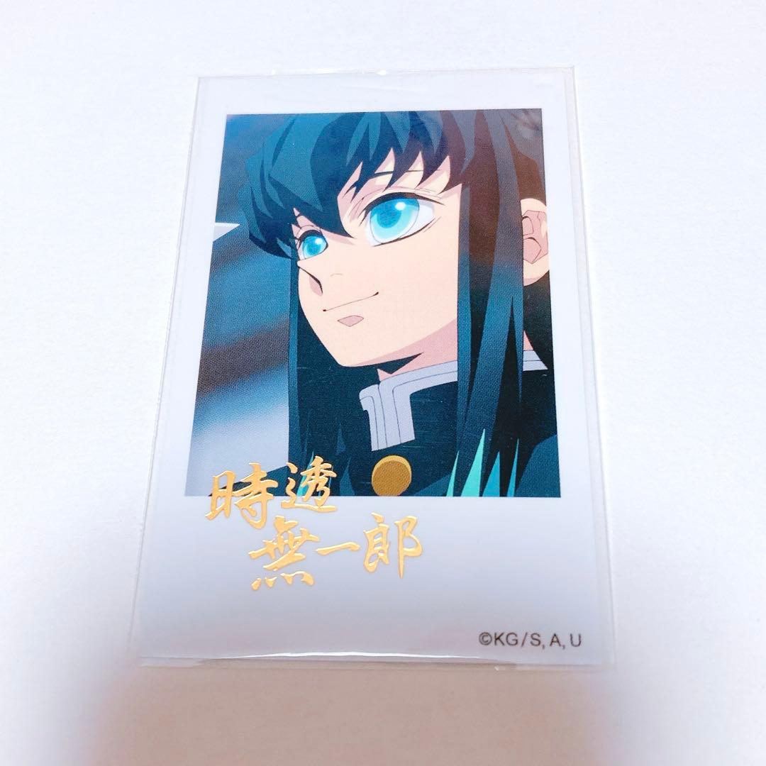 時透無一郎 箔押し チェキ風ブロマイド 柱カフェ 鬼滅の刃