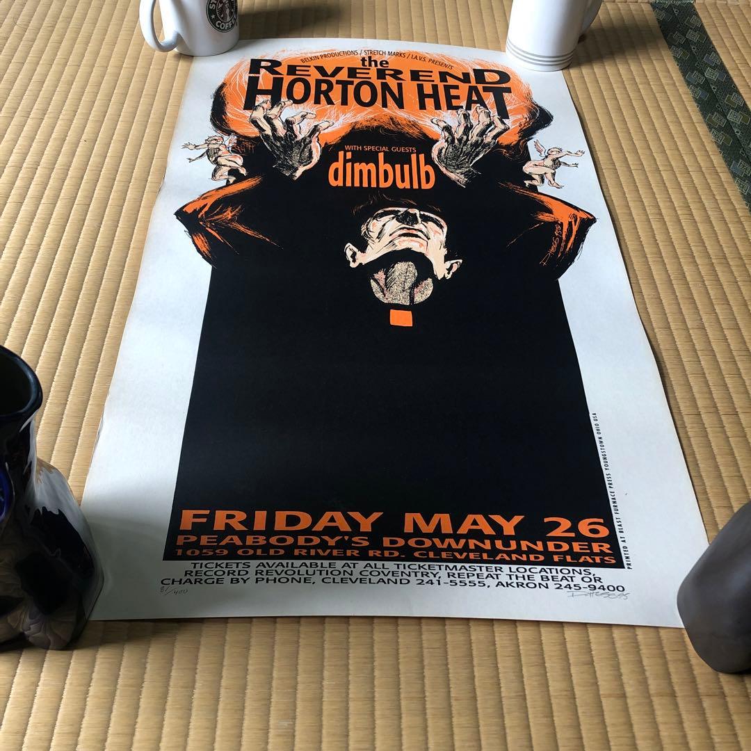 The Reverend Horton Heat シルクスクリーンポスター