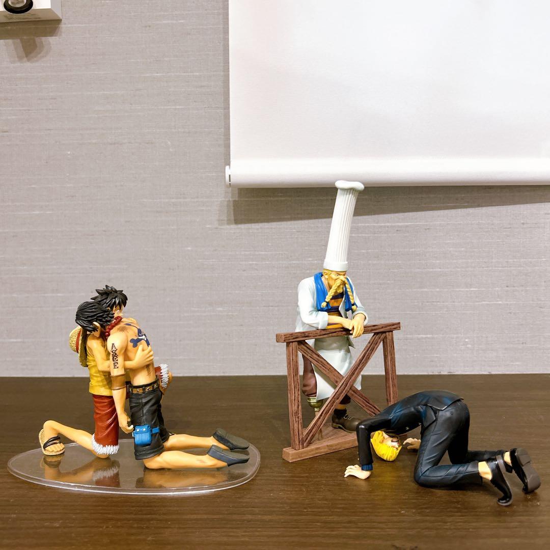 ワンピース ルフィ エース サンジ ゼフ フィギュア ドラマティックショーケース