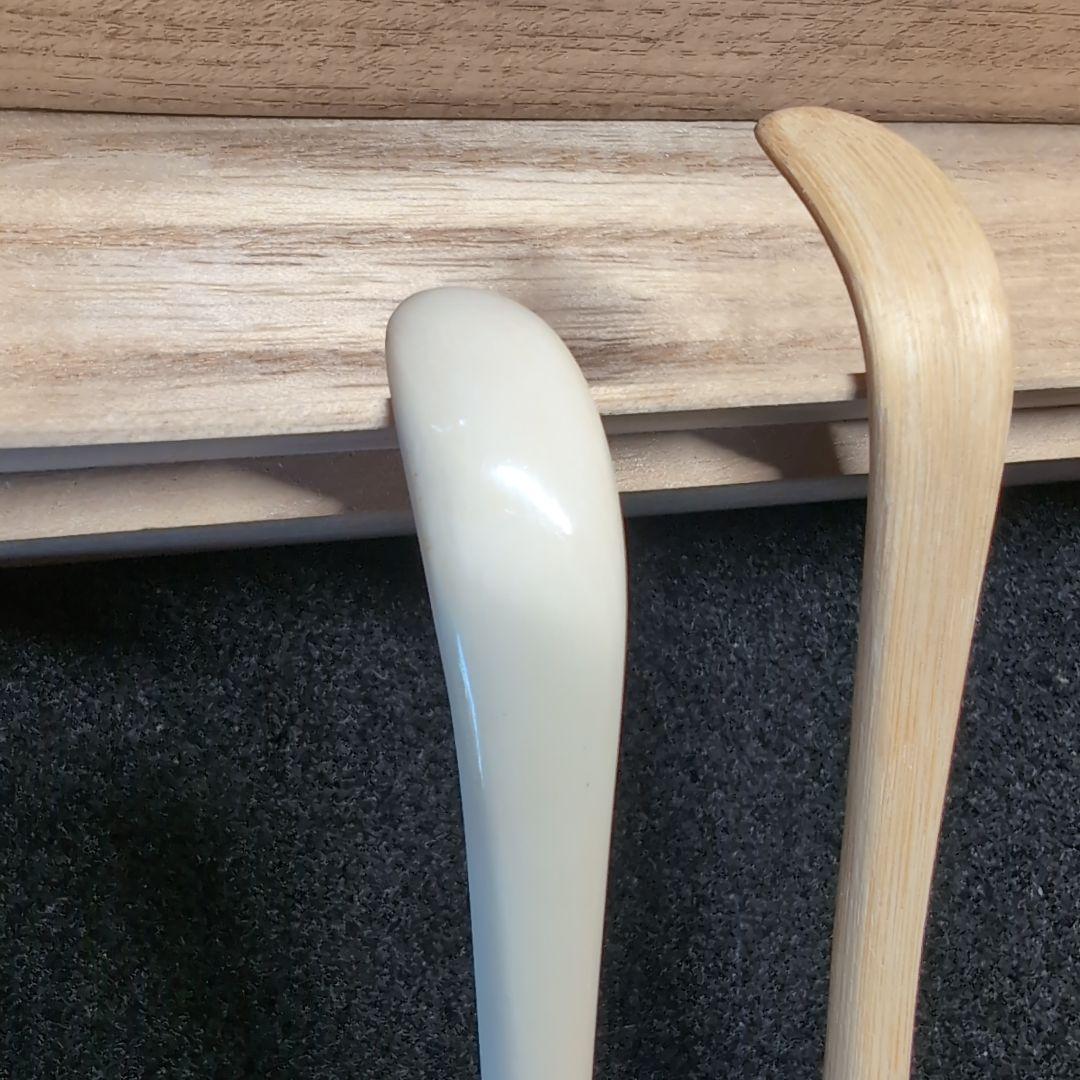 【茶道】茶杓　銘:知音 　極上白　竹　２本セット　竹筒　桐箱入り布付き　前田昌道