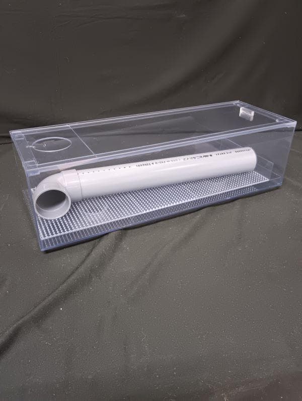 濾過槽＆水槽奥行・横幅６００用にセットできるウールボックス　オーバーフロー機能付