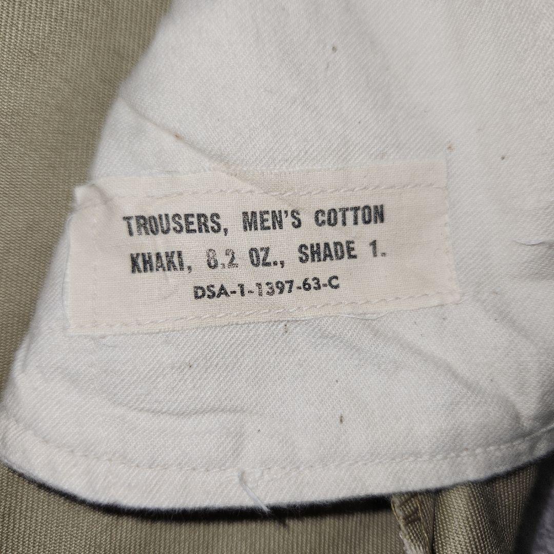 60s USミリタリー チノトラウザーズ ベージュ 38x31