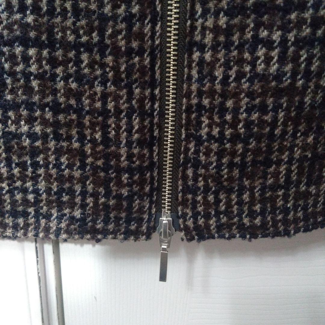 シップス　短丈　ツイード　スウィングトップ