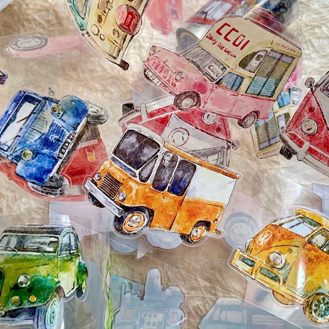 新品　DINGDING　A52車車　PET霧面型抜きタイプマスキングテープ　5m