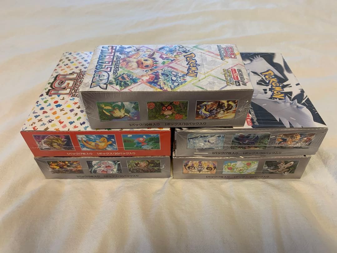ポケモンカード シュリンク付き 5BOXまとめ売り