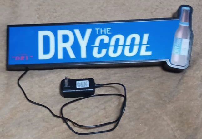 1【スーパードライ クール】電飾 ネオンサイン 非売品 レア