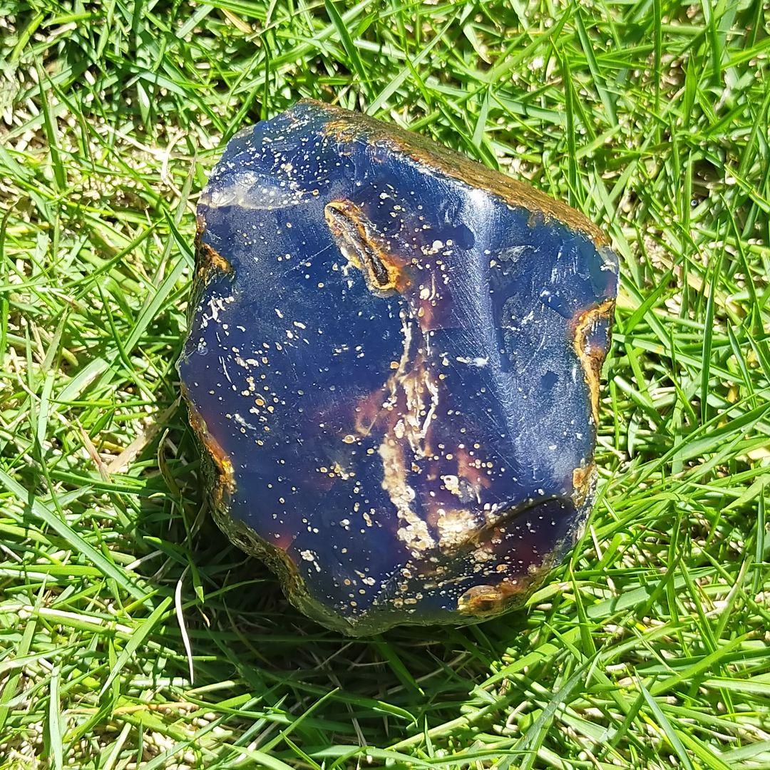 最高品質　ブルーアンバー　インドネシア　スマトラ　琥珀　天然石 　原石