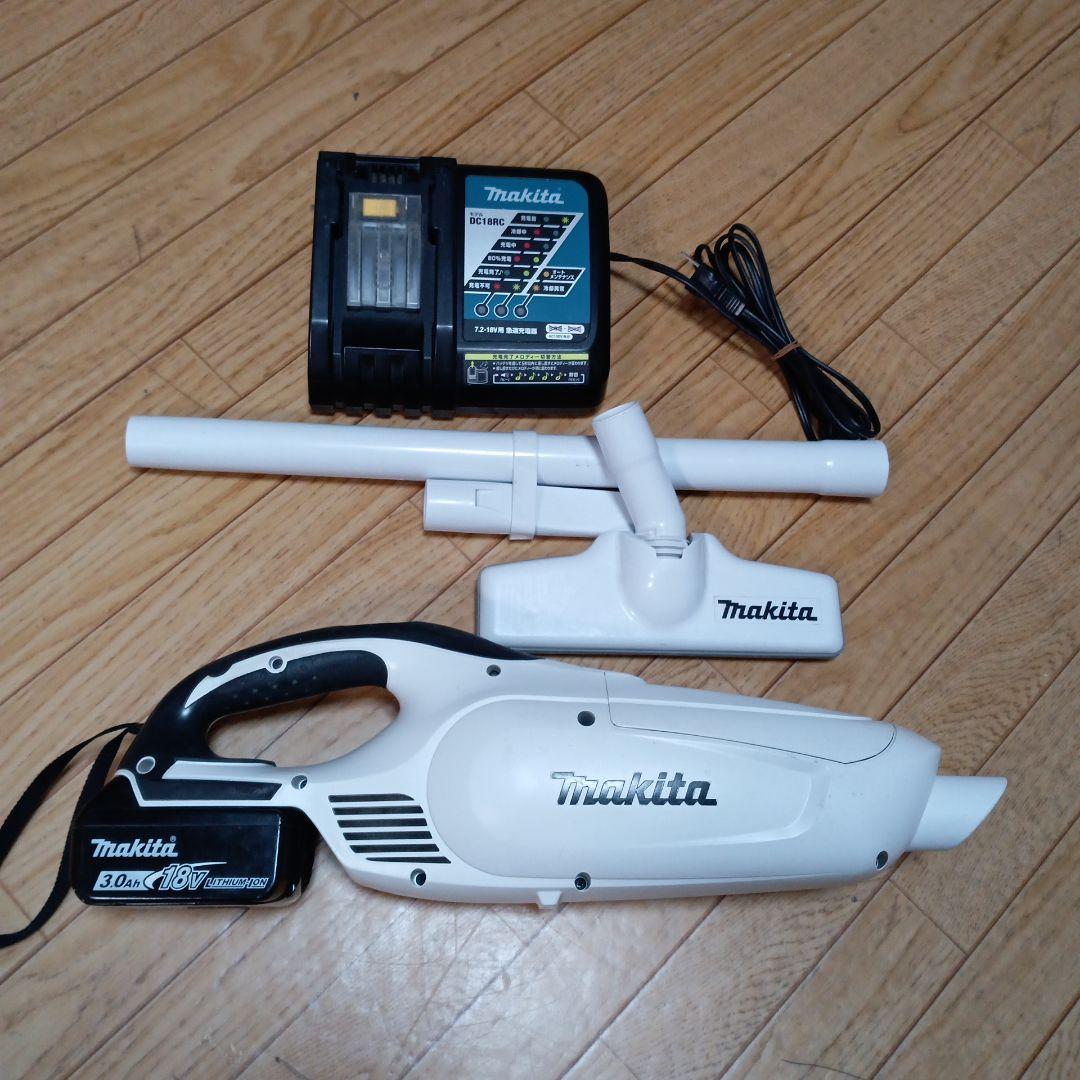 マキタ18V充電式クリーナーCL182FD 純正急速充電器、純正バッテリー付
